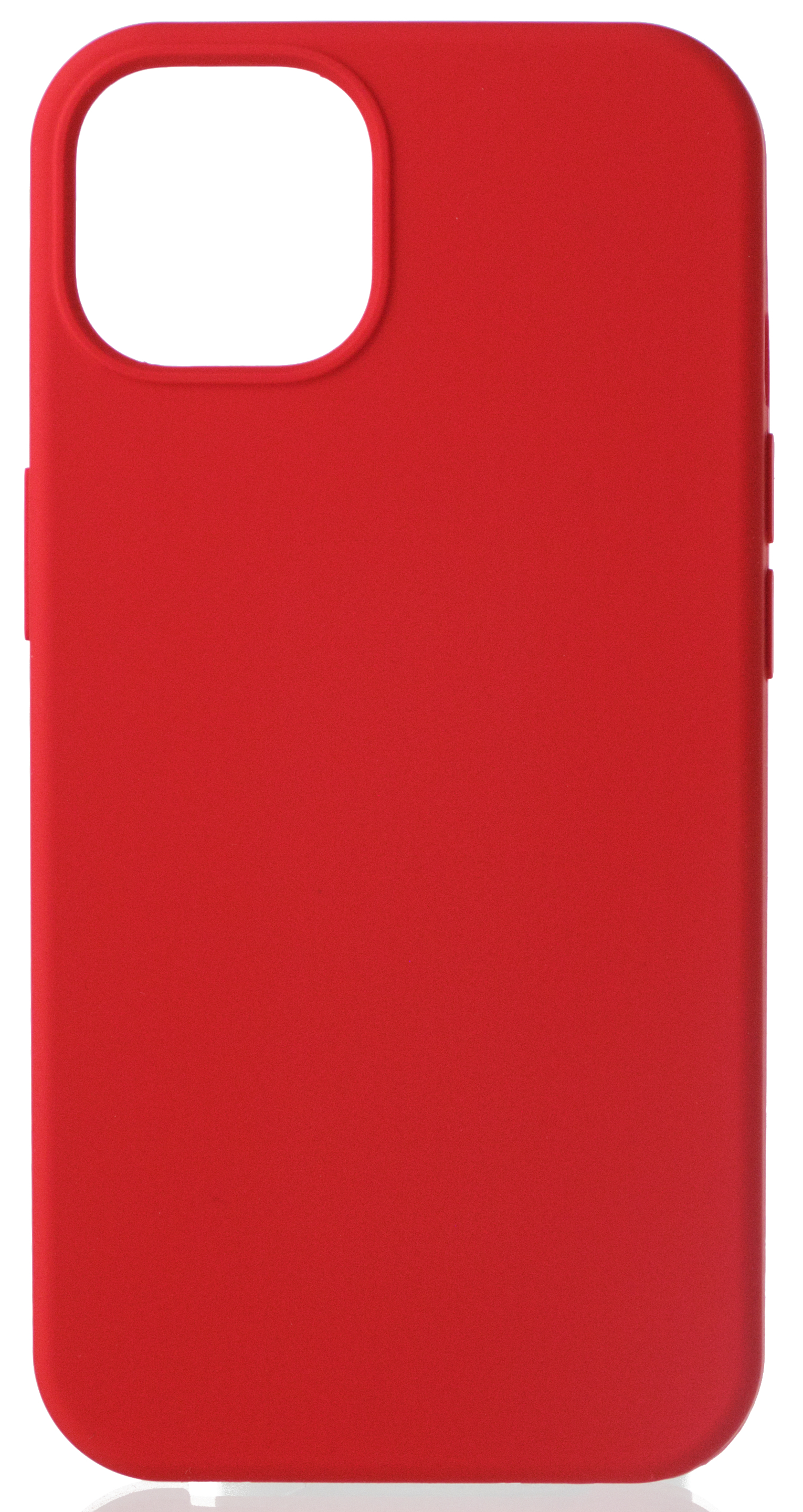 Чехол Silicone Case для iPhone 13 без лого красный